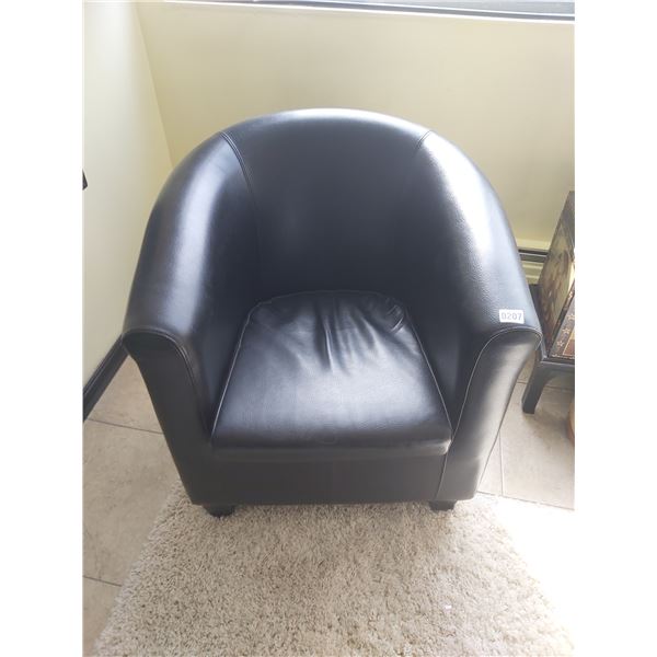 Black Leather Armchairs