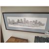 Image 4 : Framed Pencil Sketch of Downtown Edmonton