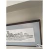 Image 5 : Framed Pencil Sketch of Downtown Edmonton