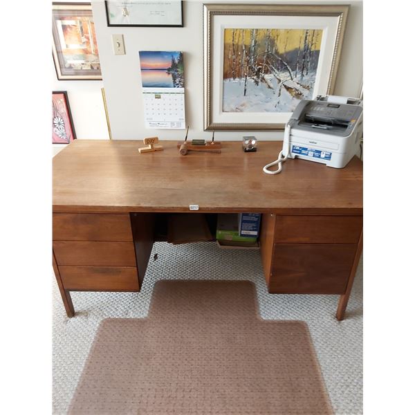 Vintage Wood Office Desk