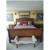 Image 1 : King Size Sleigh Bed And Side Tables