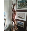 Image 1 : Hand Carved Deer Statue