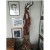 Image 2 : Hand Carved Deer Statue