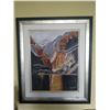 Image 1 : Framed Canvas Painting of Mountain Scene by Lorne Day