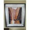 Image 1 : Framed Canvas Painting of Mountain and River by Lorne Day