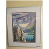 Image 1 : Framed Painting of Mountain & River