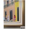 Image 2 : Framed Canvas Painting of People in City Square