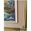 Image 2 : Framed Canvas Painting of Mountain Scene by Dave Ripley