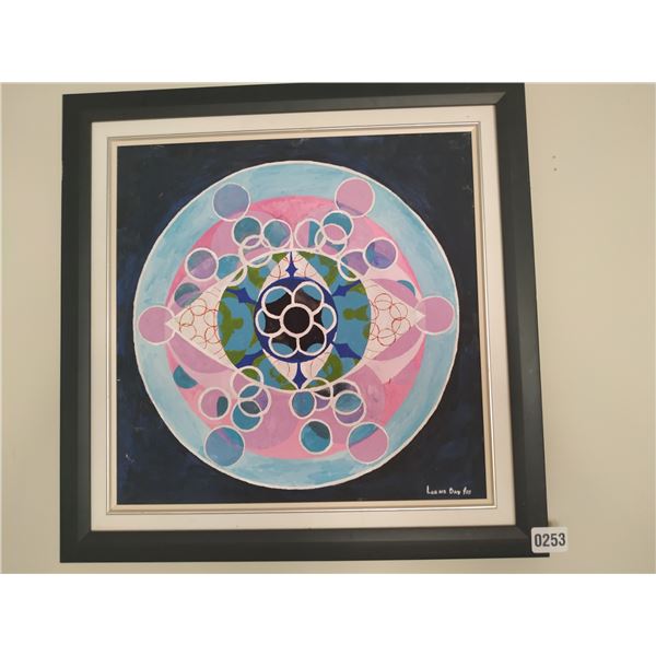 Framed Mandala Canvas Painting by Lorne Day