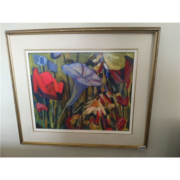 Framed Canvas Painting of Flowers by Crane Thomas