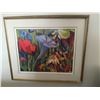 Image 1 : Framed Canvas Painting of Flowers by Crane Thomas