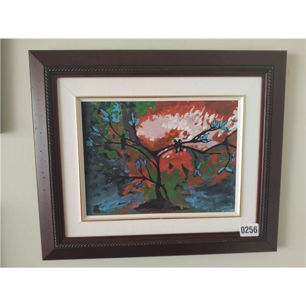 Framed Canvas Painting of Tree by Lorne Day