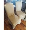 Image 2 : Cream Suade Chairs
