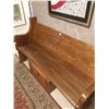 Image 1 : Antique Wood Church Pew