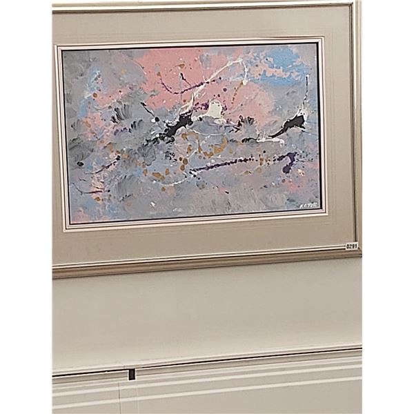 Framed Abstract Painting