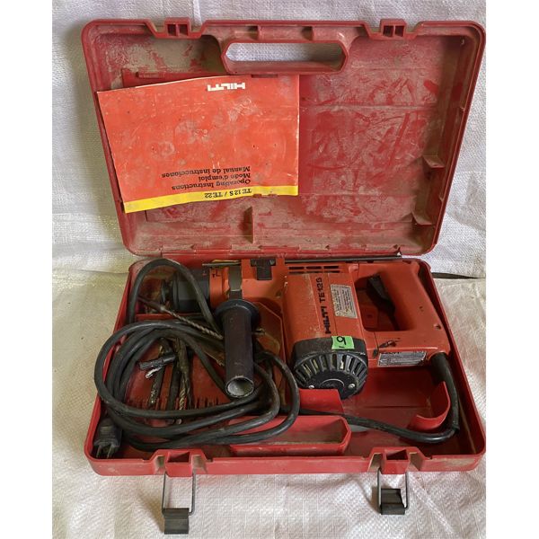 HILTI MODEL TE12S HD DRILL IN CASE W/ BITS Kidd Family Auctions