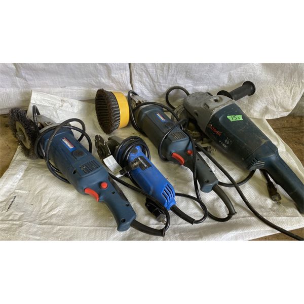 LOT OF 4 - POWER TOOLS - GRINDERS, ETC. 