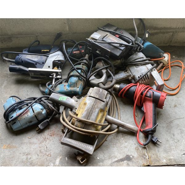 JOB LOT OF 10 - MISC POWER TOOLS.