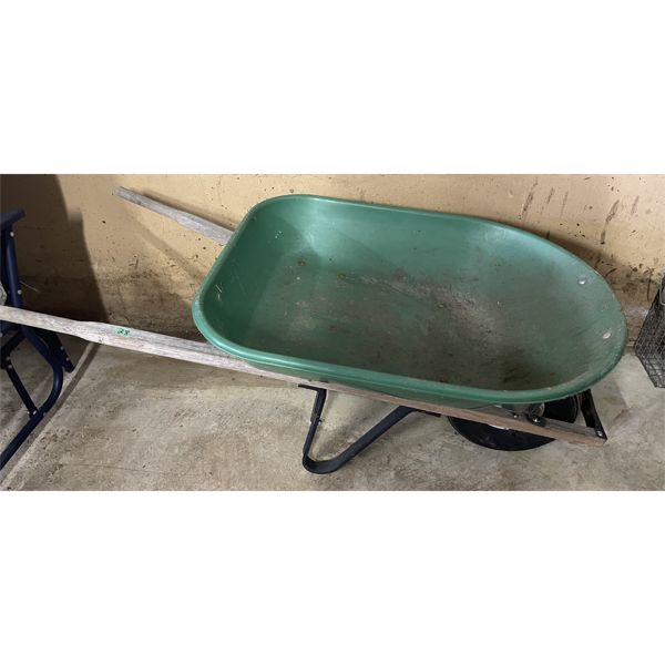 WHEELBARROW WITH POLY TUB