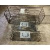 Image 1 : LOT OF 3 LIVE TRAPS - VARIOUS SIZES