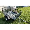 Image 1 : UTILITY TRAILER W/ ALUM FLOOR - 4 X 6' - BALL HITCH 