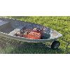Image 2 : PETERBOROUGH ALUM FISHING BOAT - 12' W/ CHRYSLER 9.2 HP ENGINE - ON TRAILER