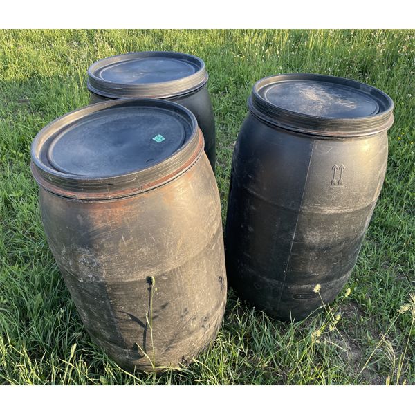 LOT OF 3 - POLY BARRELS 