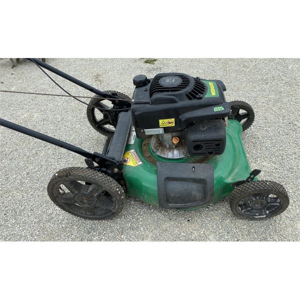 WEED EATER BRAND PUSH GAS MOWER - GOOD WORKING CONDITION