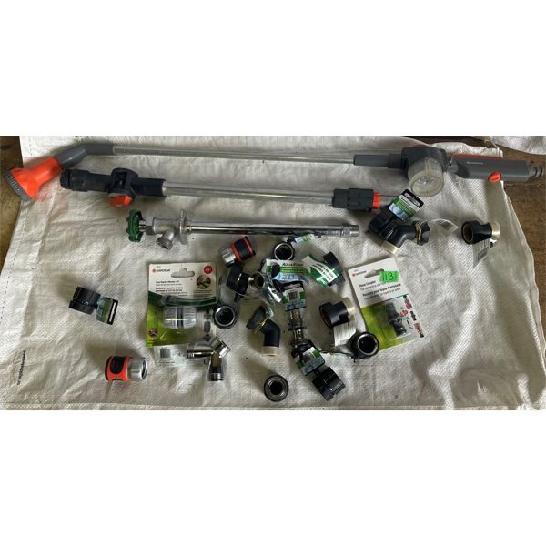 JOB LOT - GARDEN HOSE NOZZLES, JOINERS, & ACCESSORIES