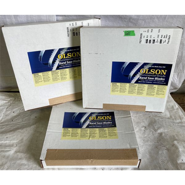 LOT OF 3 - OLSON BANDSAW BLADES - NEW SEALED BOXES