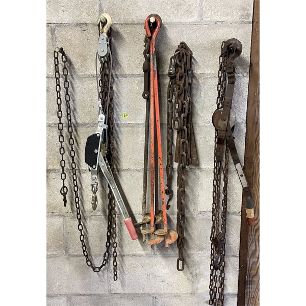 MISC CHAIN, COME-ALONGS, GROUND ANCHORS