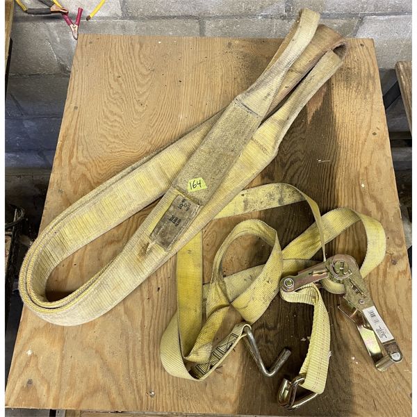 11' TOW STRAP, 2" X 25' RATCHET STRAP