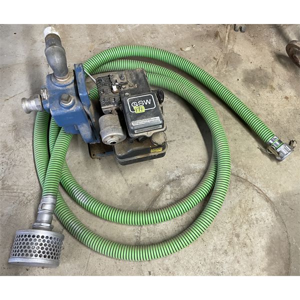 2" WATER PUMP, W/HOSE