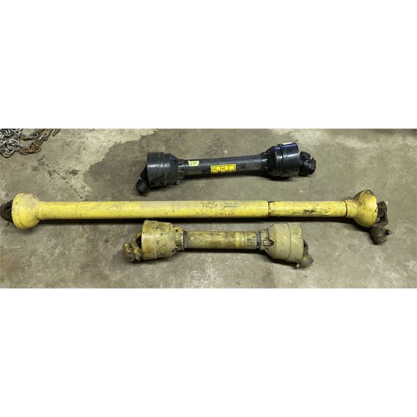 LOT OF 3 - MISC PTO SHAFTS