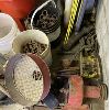 Image 2 : JOB LOT - CHICKEN WIRE, MISC CHAIN, CASTOR WHEELS, PTO PARTS, PRESURE TANK, CHAIN BINDERS