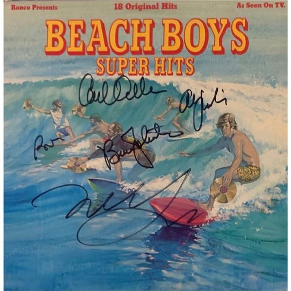 Signed Beach Boys Super Hits Album Cover