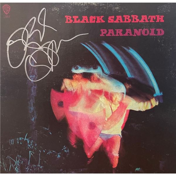 Signed Black Sabbath Paranoid Album Cover