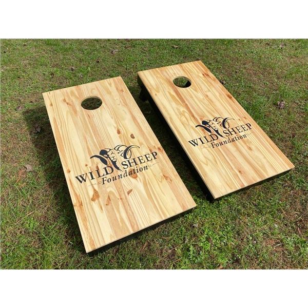 Custom WSF Cornhole Boards with Bags