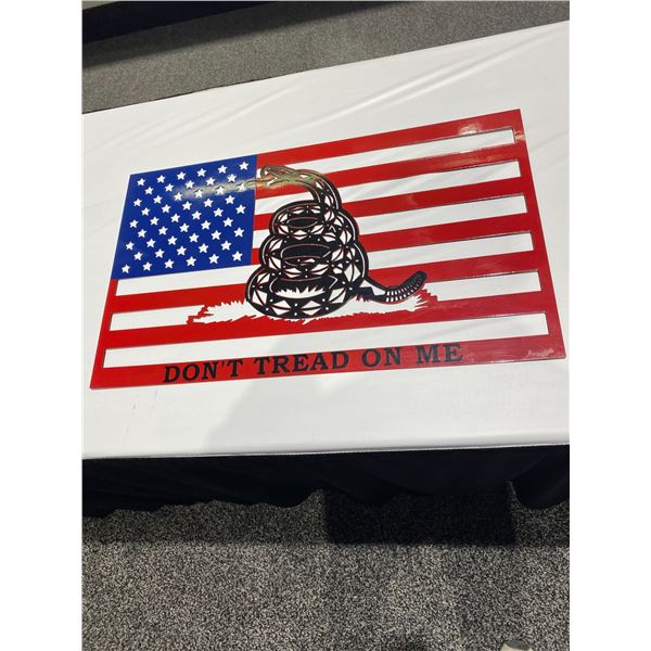 Tread RWB Flag Metal Art
