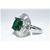 Image 2 : #SA-14 4.5 ct Emerald & Diamond Ring