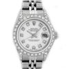 Image 1 : Rolex Ladies Stainless Steel White Diamond Lugs & Datejust Wristwatch
