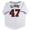 Image 1 : Tom Glavine Authentic Signed White Pro Style Jersey (JSA COA)