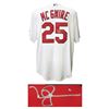 Image 1 : MARK MCGWIRE SIGNED ST LOUIS CARDINALS WHITE MAJESTIC BASEBALL JERSEY (SCHWARTZ COA)