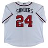 Image 1 : Braves Deion Sanders Authentic Signed White Majestic Coolbase Jersey (Beckett COA)