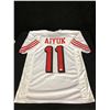 Image 1 : BRANDON AIYUK SIGNED 49ERS WHITE PRO STYLE JERSEY (BECKETT COA)