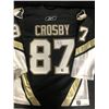 Image 1 : Sidney Crosby Signed Pittsburgh Penguins Reebok 6100 Authentic On-Ice Game Jersey (Frameworth Holo)