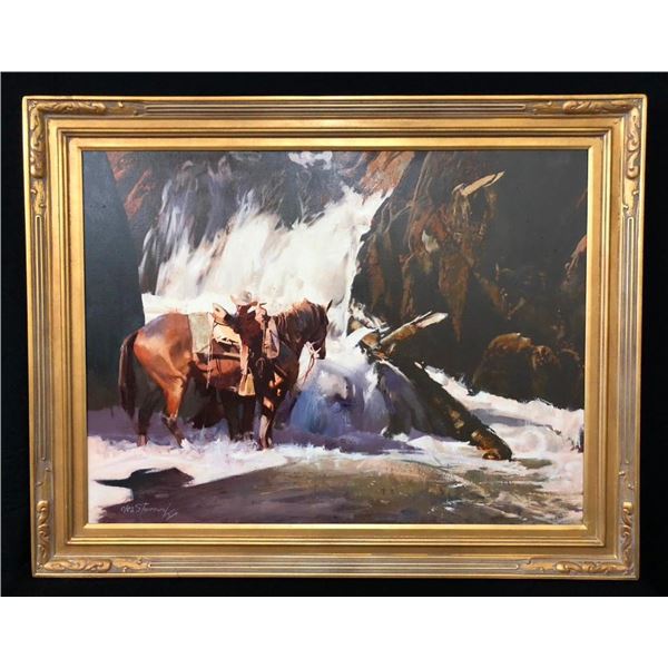 Huge! One-Of-A-Kind Original Oil Painting by Well-Known Artist, Oleg Stavrowsky
