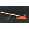 Image 2 : Catlinite Pipe and Stand by Fortunate Eagle, Quilled Stem Is Circa 1950s Sioux