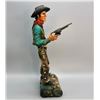 Image 2 : Great Original Wood Carving by the Well Known Dee Flagg - Titled "Jesse James"