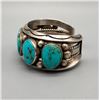 Image 2 : Vintage Six Stone Webbed Turquoise Bracelet